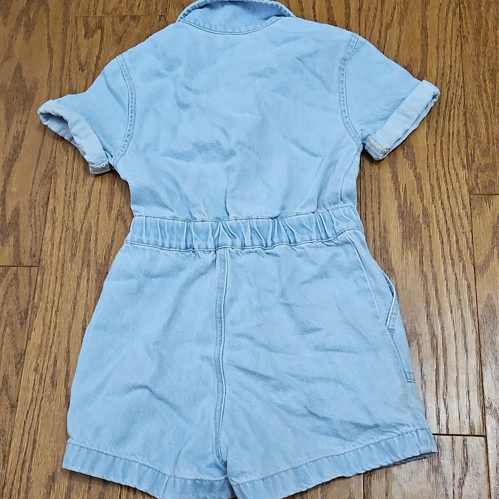 Gap Kids denim Snap Front Romper 6 / 7
